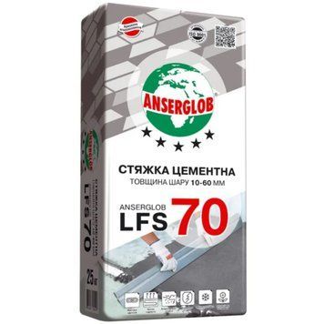 Цементная смесь для стяжки пола ANSERGLOB CEMENT SCREED, 25 кг 0186 фото