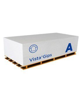 Гипсокартон VistaGips стеновой 12,5&times;1200&times;2500 мм (ГКЛ) GB-VG-WL-125-1200x2500 фото