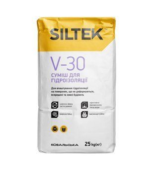 Цементна гідроізоляційна суміш Siltek V-30, 25 кг 0214 фото